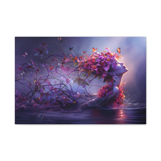 Earth's Rising Beauty - Digital Painting On Matte Canvas