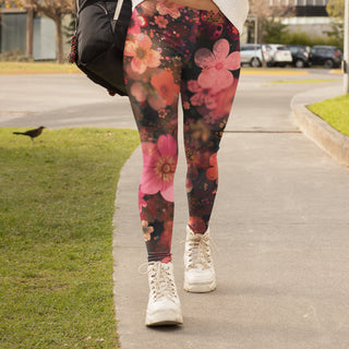 Exotic Night Light Floral Leggings