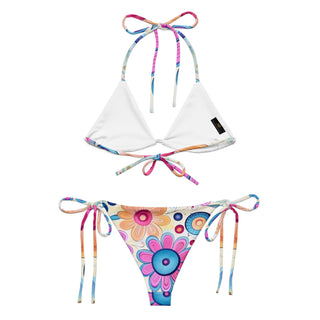 Pink string bikini