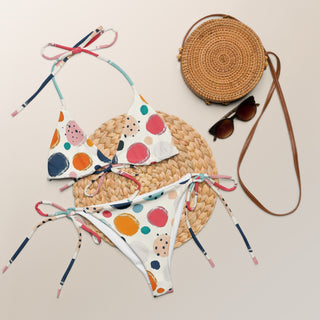 Cute Polka Dot String Bikini