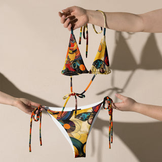 Disco Butterflies String Bikini