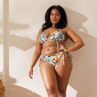 Tropical Leaves String Bikini