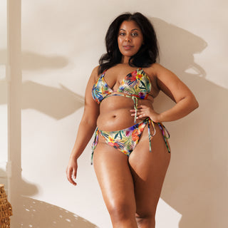 Blooming Floral Watercolor String Bikini