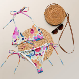 Pink string bikini