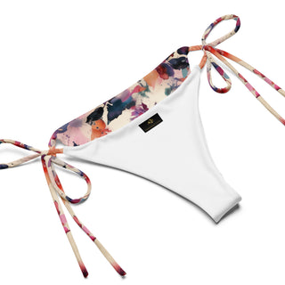 Red Floral Watercolor String Bikini